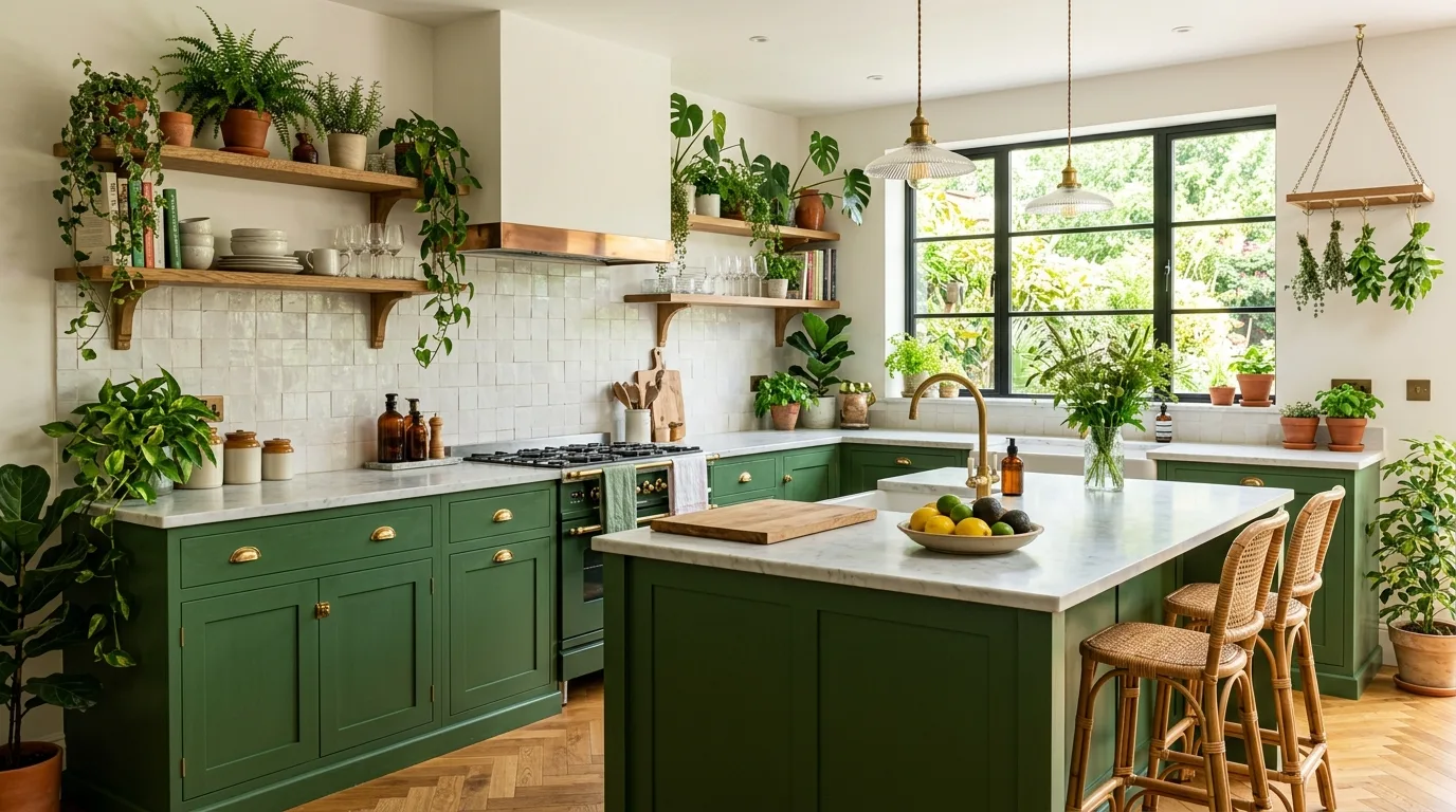 Finish with a kitchen that feels fresh and beautifully grounded inspiration for a green kitchen.